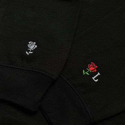 Buchstabe Personalisierter Pullover Pärchen mit Name & Ärmel bestickt